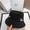R Acetic Acid Simulation Silk Bucket Hat Simple Satin Glossy Basin Hat Autumn Versatile Sunshade Sunscreen Hat