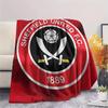 Sheffield United Football Club  Print Flannel Blanket, High Quality Comfortable for All Seasons, Home Decor, Warmth and Comfort