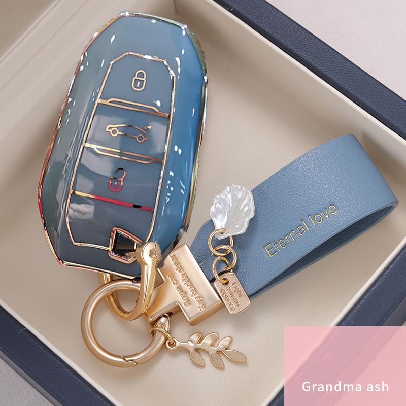 Shell Cover Holder Car Key Fob Case 5008 DS5 DS6 For Peugeot 208 DS3 For Citroen C4 C5 X7 TPU Smart Remote Key Cover
