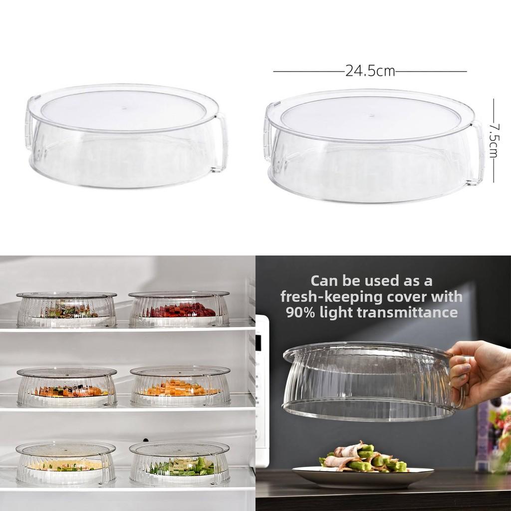 Microwave Oven Cover With Handle And Splash Proof For Dining Table And Kitchen