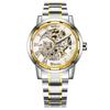 18 Colors Winner Men'S Fashion Business Casual Hollow Room Gold Strap, Manual Mechanical Watch
