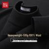 Herrenpullover 100% reine Wolle Dick Rundhalsausschnitt