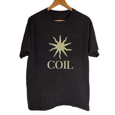 Logo Klassisches Spiralband Kurzarm Schwarz Alle Größen Hemd AR105 Unisex T-Shirt