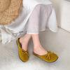 French bow bag head half slippers female summer wear 2025 new gentle fairy with skirt Mary Jane single shoes