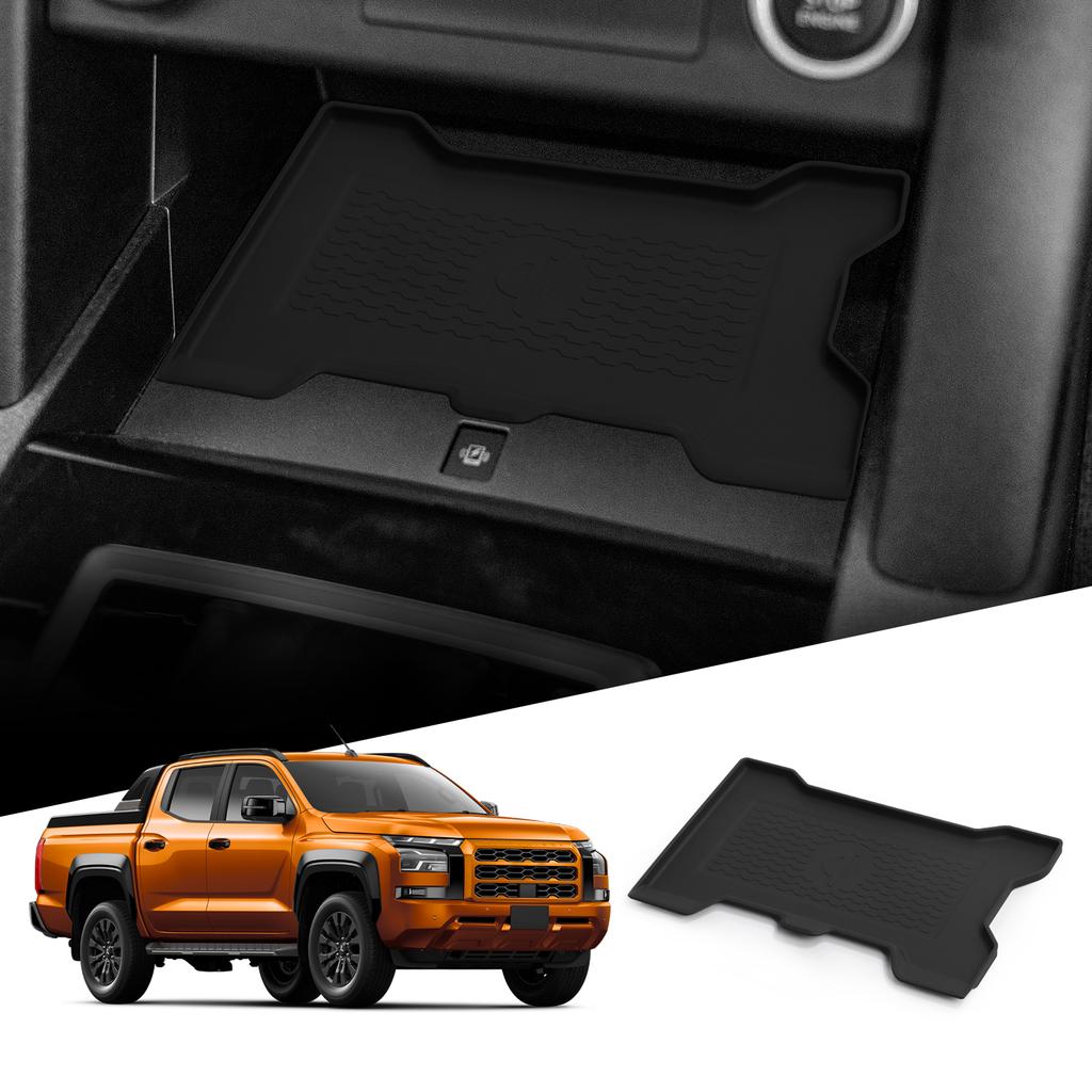 for Mitsubishi Triton 2024 2025 Car Anti-Slip Pad Silicone Only Fit With Wireless Charger Model Anti Dirt Pad Accessories