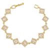 ZHUKOU 8 styles Gold Women's Bracelet CZ Crystal Zircon Shiny Bracelet Women Jewelry VL143