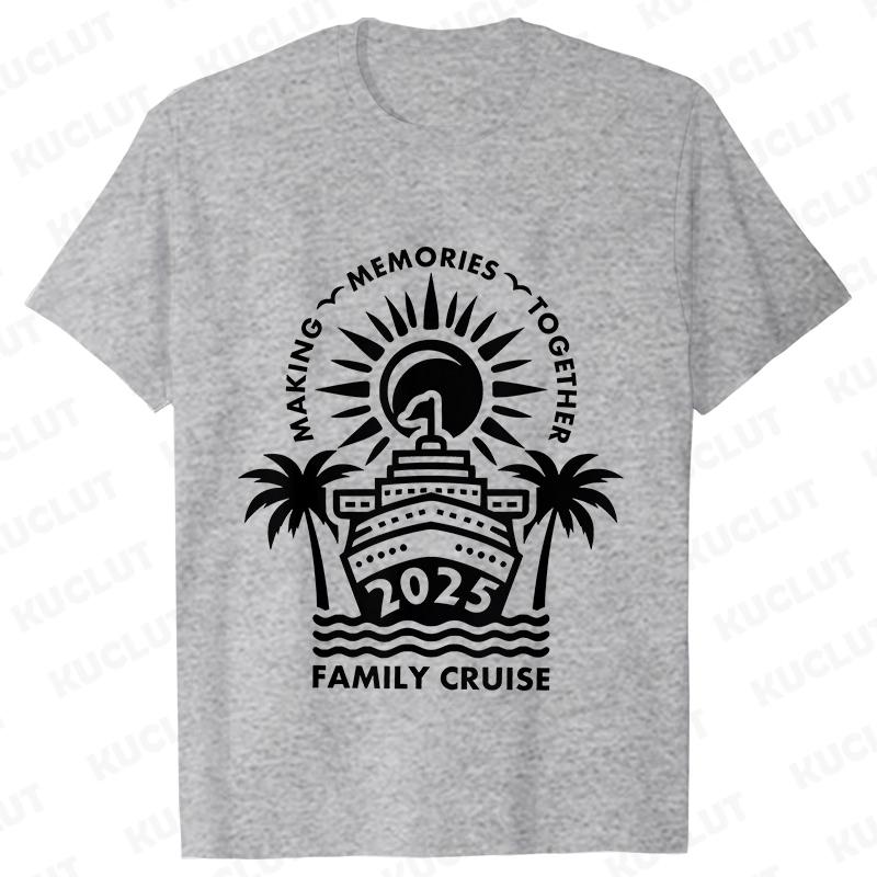 Family Cruise 2025 Tshirts Family Making Memories Together Tshirts Holiday Vacation Trip Shirt Cruise Squad T Shirts Tops