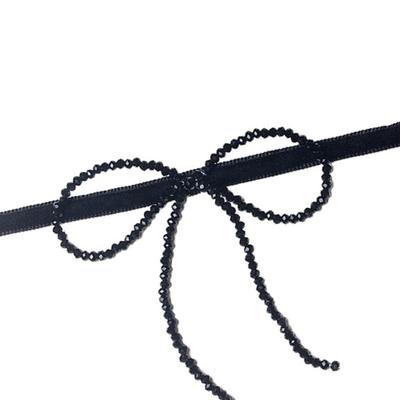 Glammuse [Choker Series] Ribbon Velvet Choker
