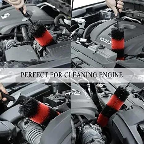 Portable Car Wheel Tire Detailing Brushes Car Wheel Rim Cleaning Maintenance Tool Kit Car Bicycle Motorcycle Cleaning Tools