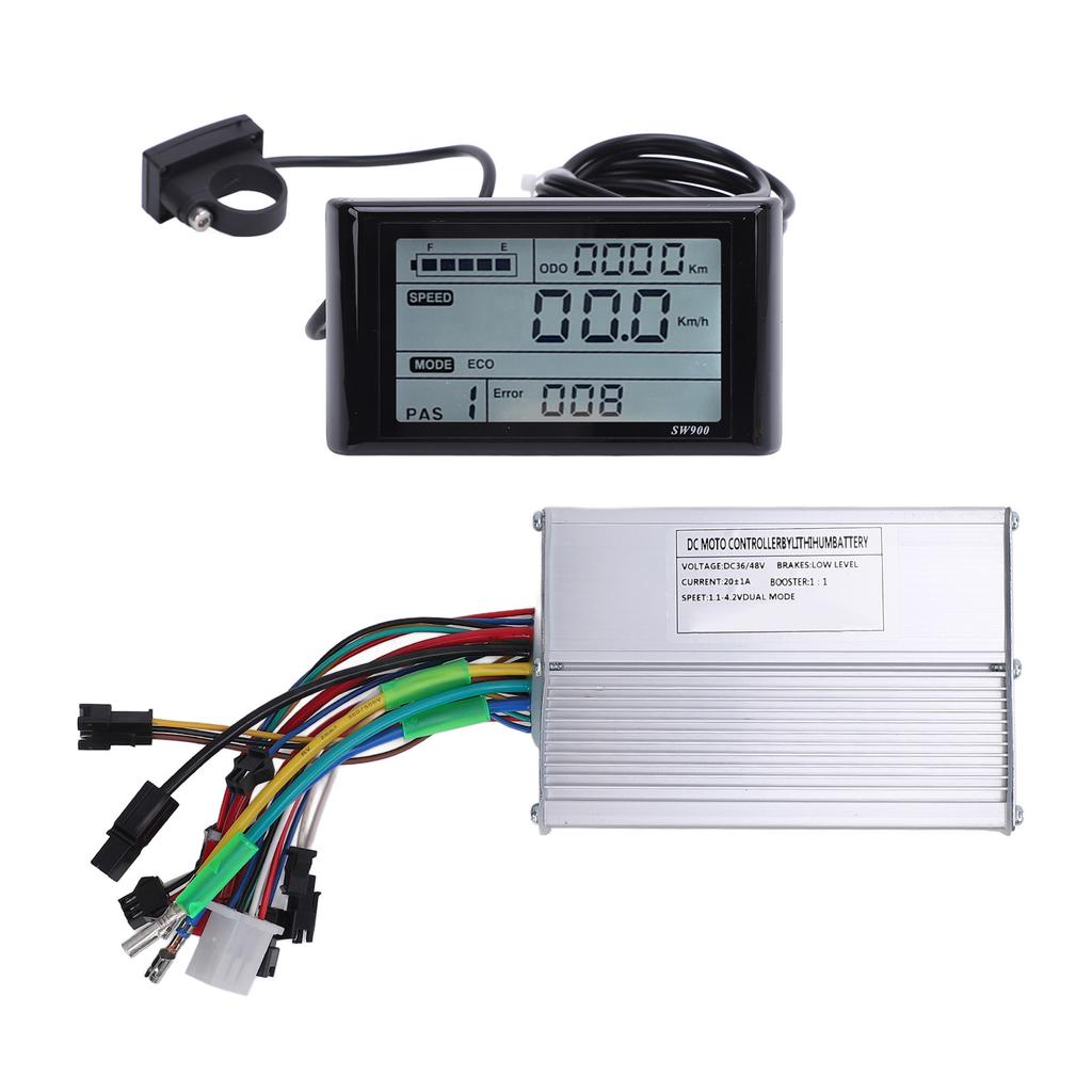 Sine Wave Controller with SW900 LCD Display Panel 20A 3 Mode Sine Controller LCD Display Kit for Ele