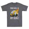 Baggerfahrer Geschenk Dein Loch ist mein Ziel Vintage Grafik Herren Schwarz T-Shirt