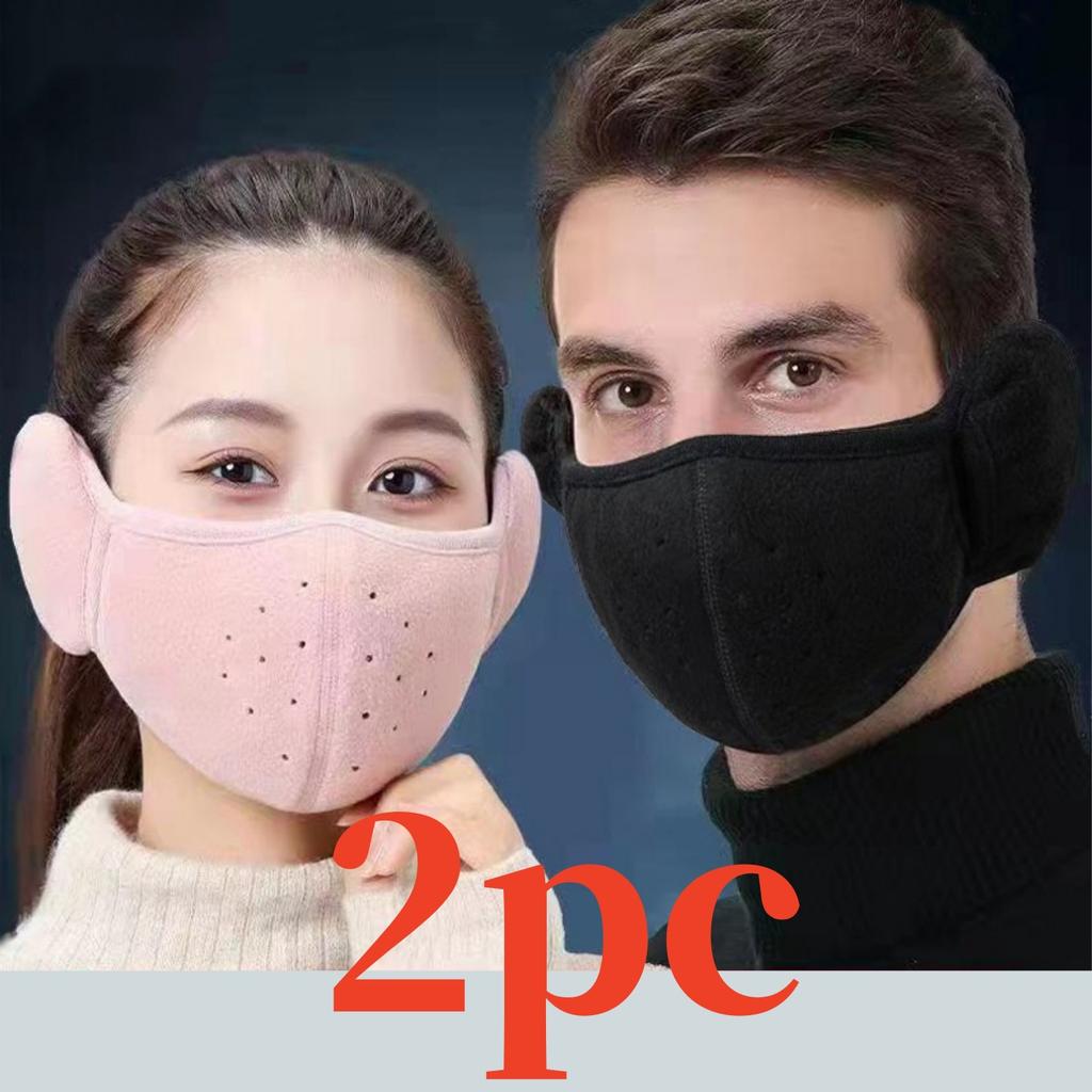 Winter Fleece Earmuffs Windproof Breathable Mask Cover Women Men Warm Mask Anti Freezing Ear Mask Outdoor Sport Cycling Mask