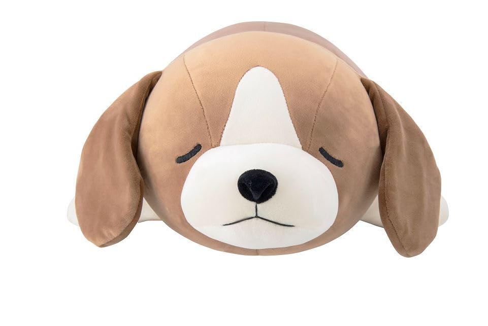 LIV HEART Premium Sleepy Animals Body Vicky the Medium Size Inches In Fluffy and Squishy Plush Body Gift Item Pillow, Beagle, (Approx. 21.2 (53 Cm)
