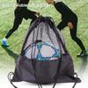 Drawstring Volleyball Storage Bags Basketball Storage Bag Half Mesh Bag Football Storage Bags