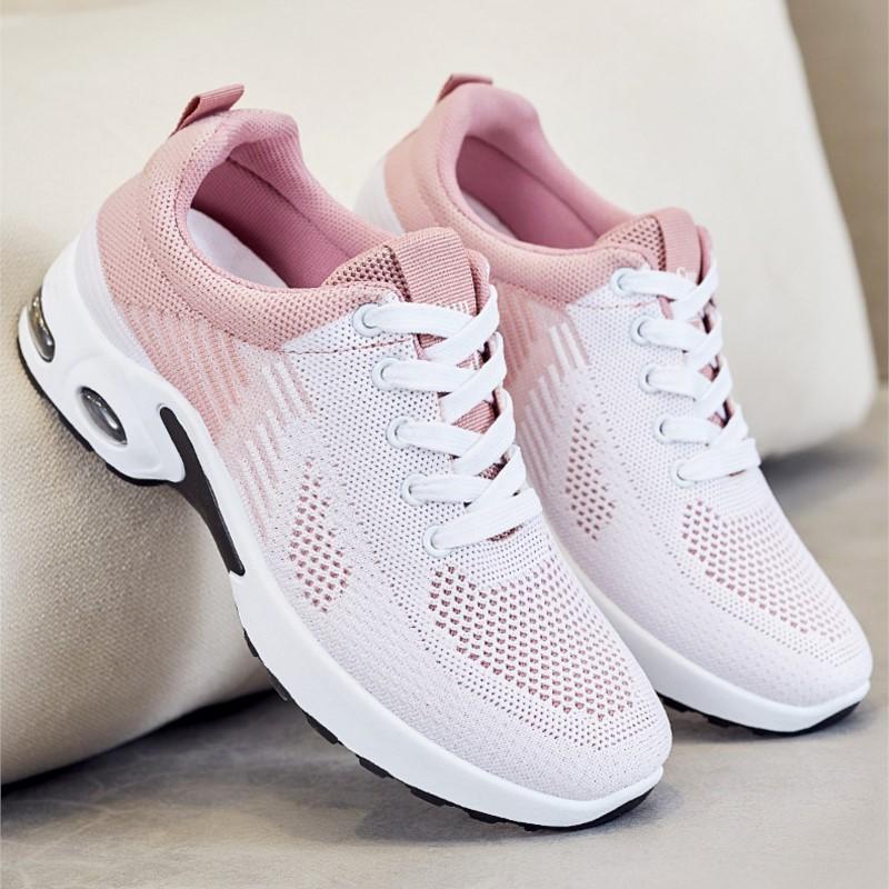 Fashion Crestar Women Casual Flat Shoes Summer Breathable Lightweight Lady Runing Shoes New Mesh Sports Shoes Low-top Leisure Sneakers