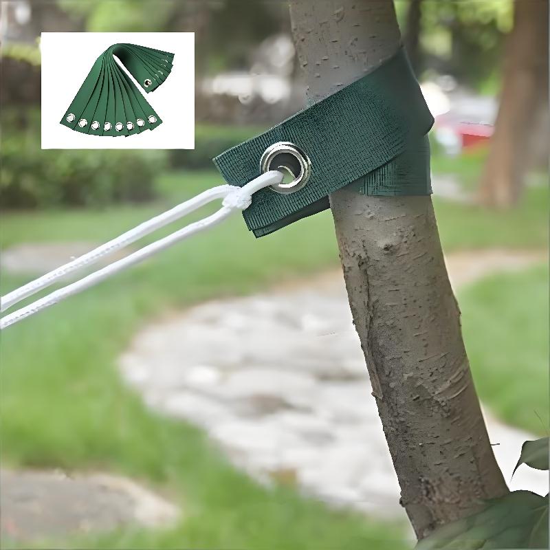 5/10Pcs Wear Resistant Nylon Tree Support Straps With Reinforced Metal Grommets For Gardening Tree Stabilization Staking