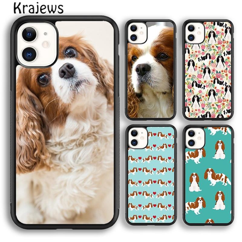Krajews Cavalier King Charles Spaniel Dog Phone Case For iPhone 17 Air 16 15 14 plus 11 12 13 pro max coque Fundas
