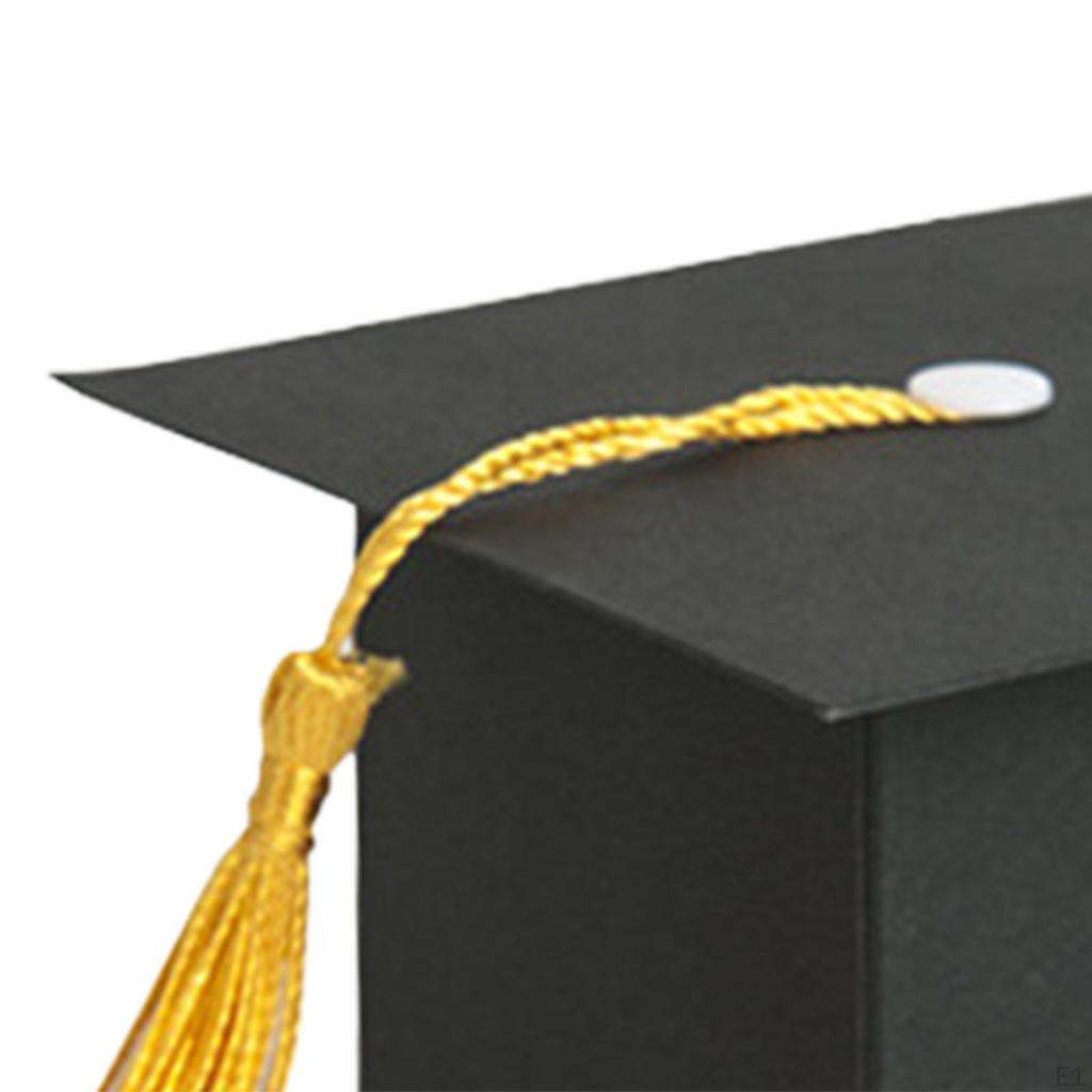 10 Pieces Graduation Gift Boxes Candy Bachelor Cap Treat Box Chocolate Sweet Empty