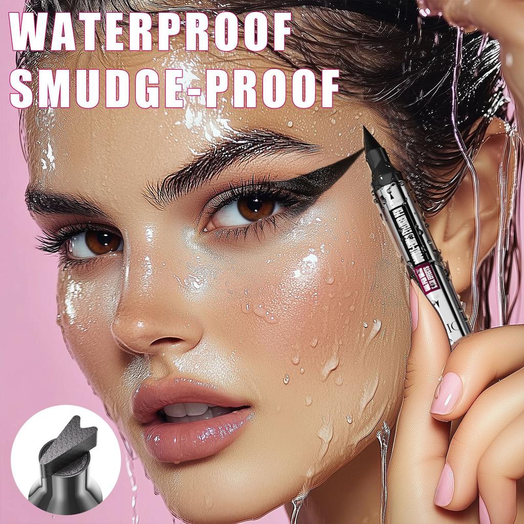 Double-Head Seal, Eyeliner, Eyeliner, Waterproof And Non-Smudging 2-In-1 Seal.