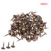 100 szt. Antyczny brąz Gwoździe tapicerskie Biżuteria Drewniane pudełko Sofa Pinezka Mebel Dekoracja domu 8 mm*15 mm Okucia