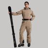 Traje de Esqui Profissional Impermeável para Mulheres com Dupla Camada - Conjunto Outdoor Espesso e Quente de Cor Sólida