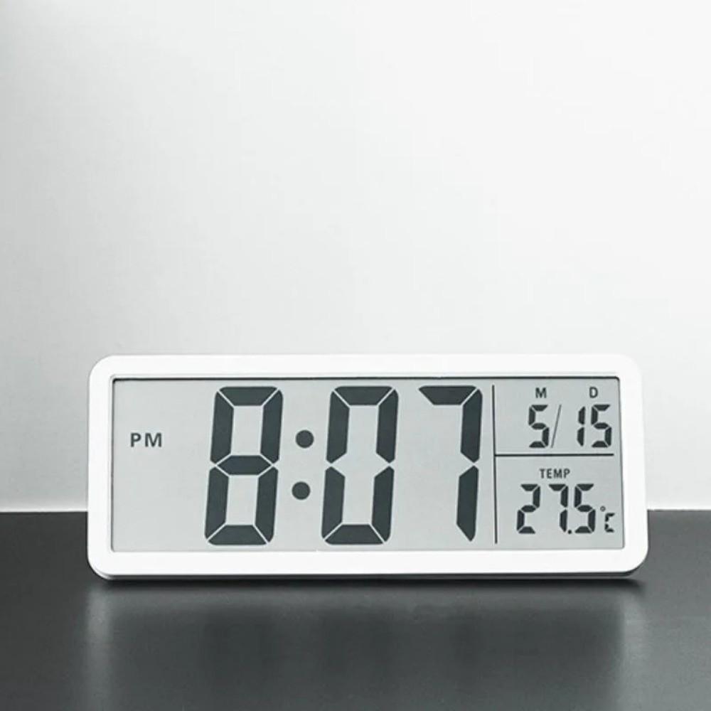 Temperature LCD Digital Wall Clock Humidity Desktop Clock Electronic Clock  Office Decoration