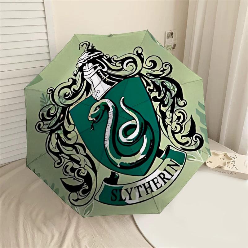 

1PC Slytherin Crest Umbrella-8-Rib Reinforced, Automatic Open, Lightweight & Durable, Cute Fashion Accessory for Outdoor, D2712