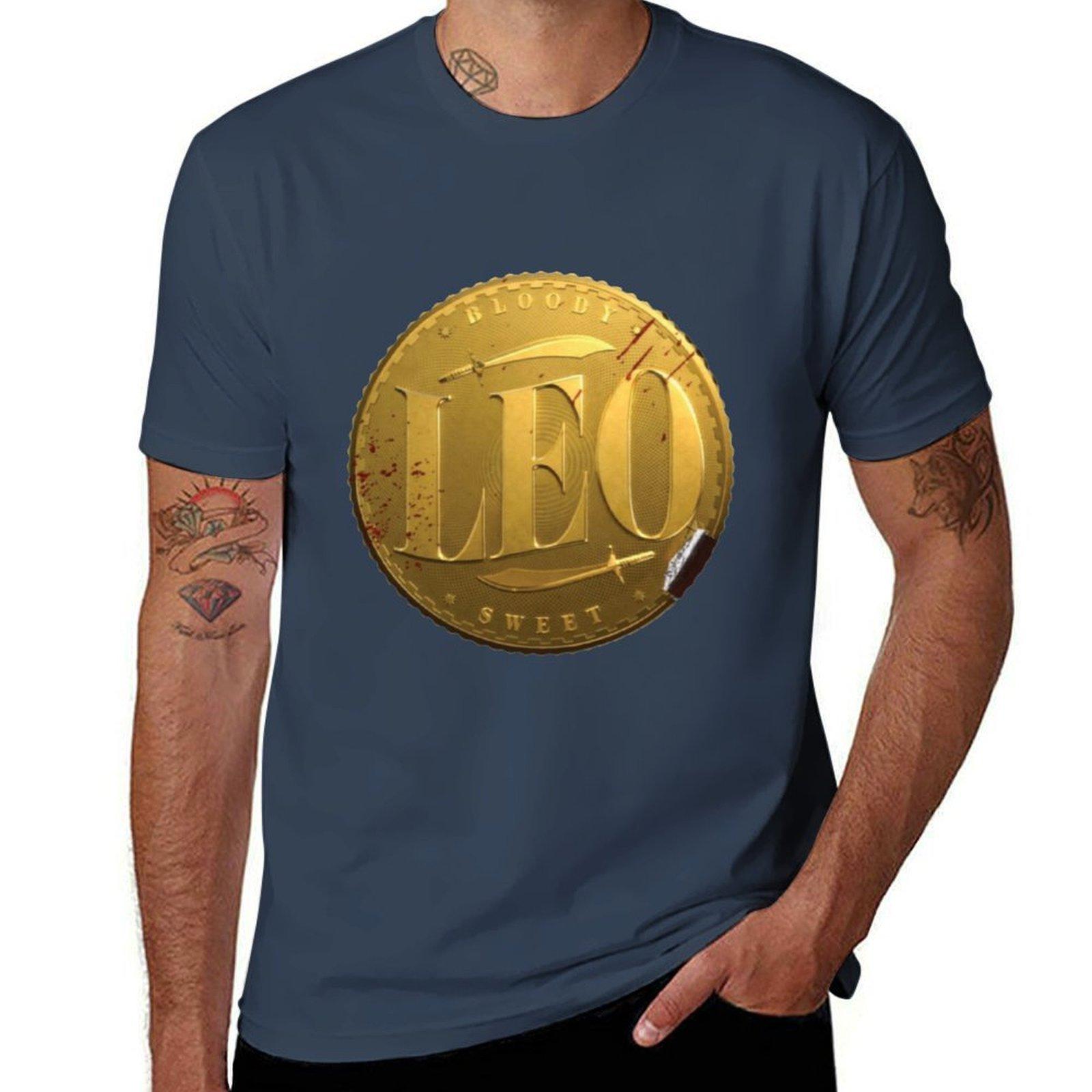 Leo Coin Tshirt Casual Basic Short Sleeve Tshirt S