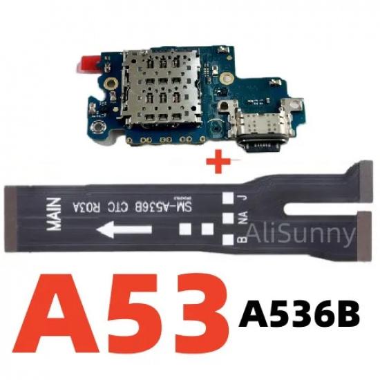 Charging USB Port+ Main Board Flex Cable for SamSung A21S A22 A31 A32 A50 A51 A52 A53 A70 A72 A536B Dock Connector MotherBoard