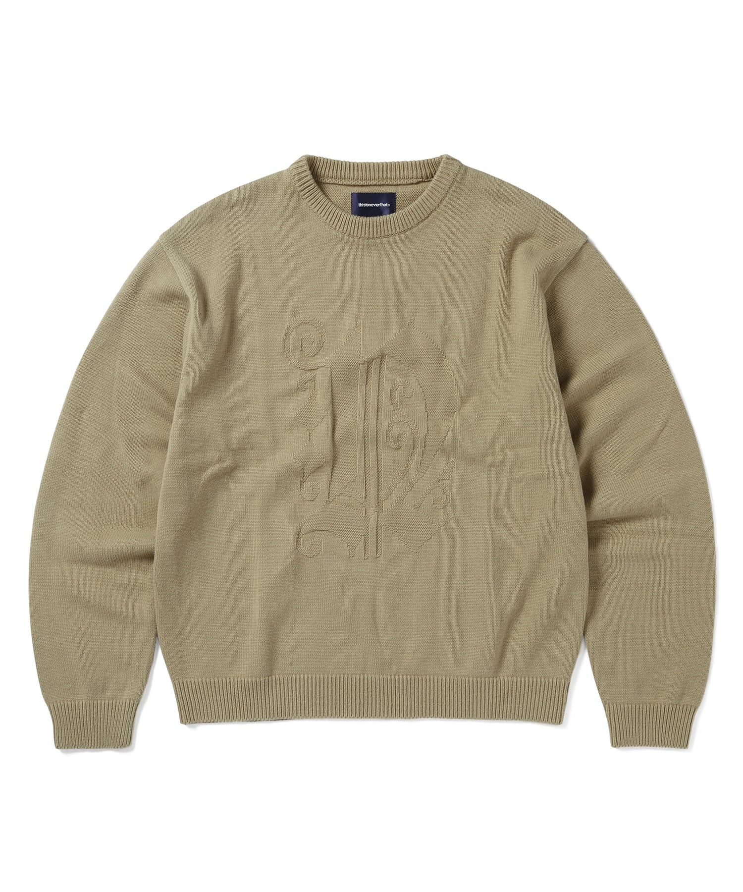 This Is Never That Fortuna N-Logo Sweater Beige S