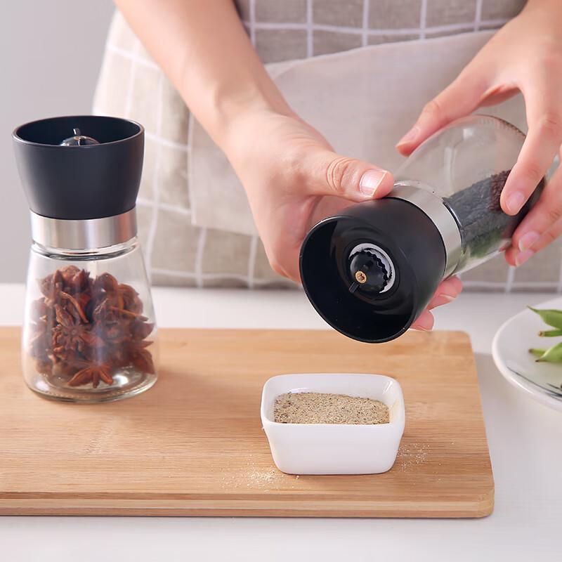 Manual Glass Pepper and Spice Grinder