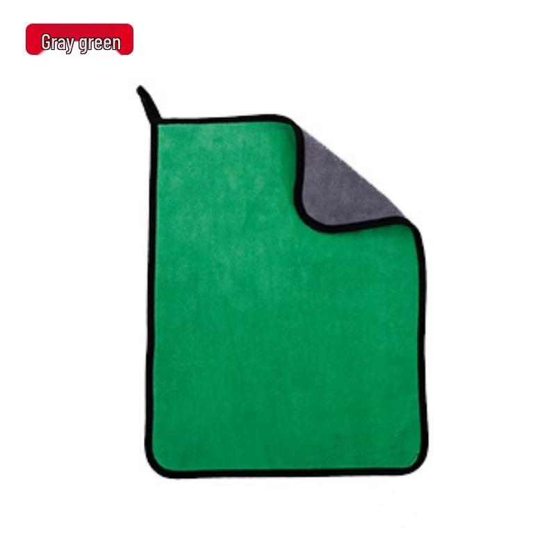 Dual-Layer Coral Fleece Cleaning Cloth - Super Absorbent, No Shedding, Multi-Purpose for Home, Kitchen & Car.