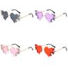 Heartshaped Eyecatching Sunglasses Uv Protection Various Gradient Colors