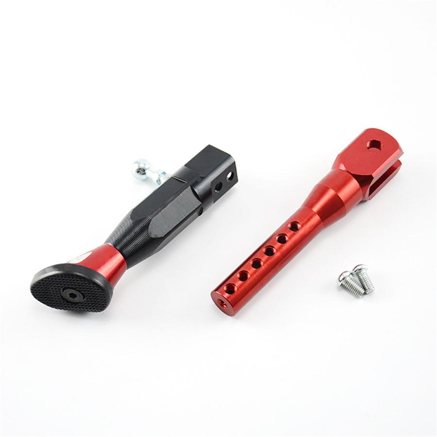 Universal Motorcycle Parts Adjustable Height 21-25CM Kickstands Motor Scooter Modified Foot Bracket CNC Aluminum Alloy Side Stands
