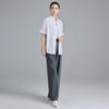 Design inspired shirt with bubble sleeves, simple and versatile women's top