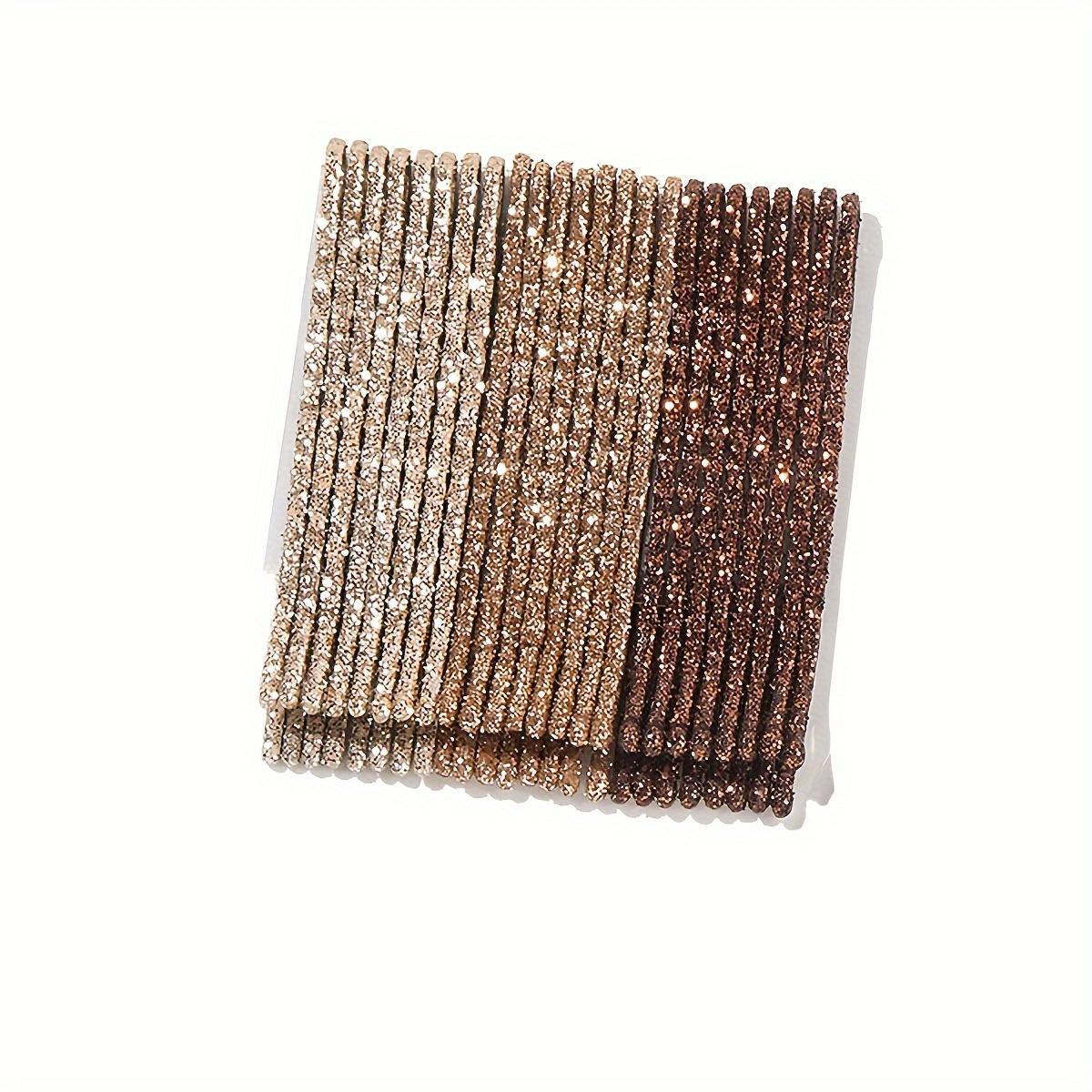 

24pcs Sparkly Glitter Bobby Pin Set, Metal Hairpins for Women and Girls, Elegant Side Accessories for Styling Bangs