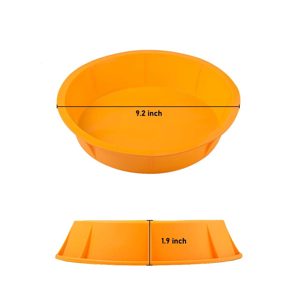 Duha Vrstvená Silikonová Forma na Dort Odolná Vysokým Teplotám Kulatá Pečicí Forma Kuchyňská Domácí Trouba Forma na Pečení Embrya Dortu