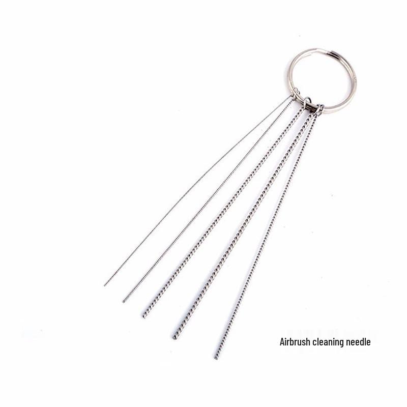 

Набір для очищення аерографа: Інструменти-щітки, голки та скребки для сопла