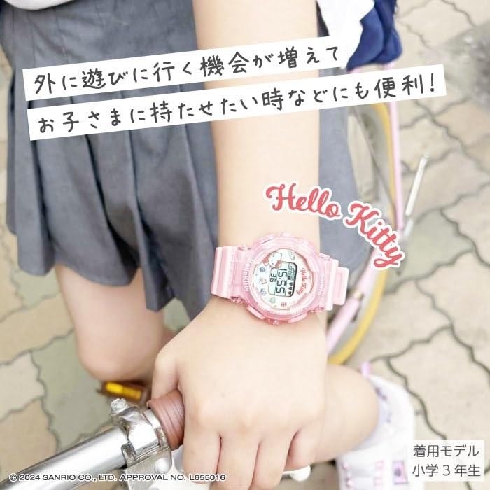 [Sun Flame] Watch J-Axis Sanrio Hello Kitty Digital Watch Backlight Alarm Function CR3C0003-KT Girls Pink One Size