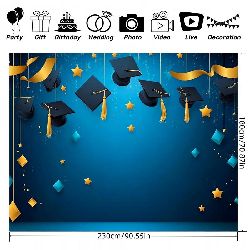 Kindergarten Graduation Banner, Graduation Party Decorations, Wall Hanging for Preschool Graduation Ceremony Home Decor