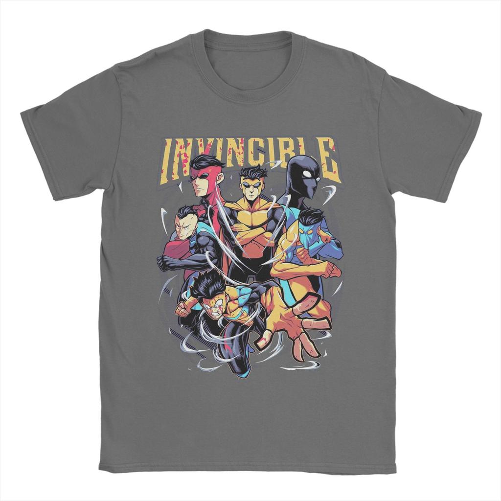 UNISEX Invincible Mark Superhero Comic Book T Shirt Cotton Clothing Vintage Short Sleeve Crewneck T Shirt Summer YK TShirt