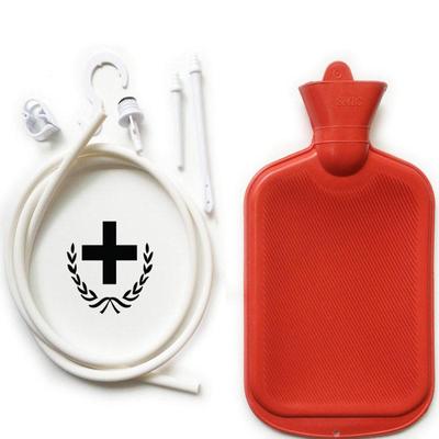 Kit de Sistema de Enema para Mujeres Hombres con Bolsa para Ducha Vaginal con Botella de Agua Caliente de Goma y Tubo