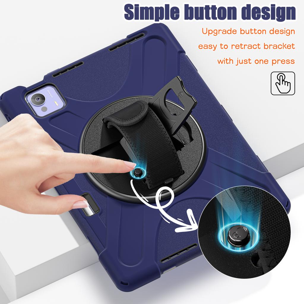 For Xiaomi Pad 7 Ultra Kickstand Case TPU PC Silicone Tablet Cover with Shoulder Strap