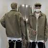 2025 American Retro Men's Workwear Style Metal Zipper Jacket – Trendy, Loose, and Versatile Design