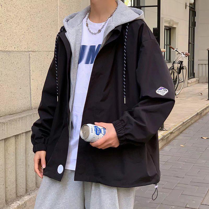 Men's Trendy Hong Kong Style Hooded Jacket - New for Spring and Autumn 2022