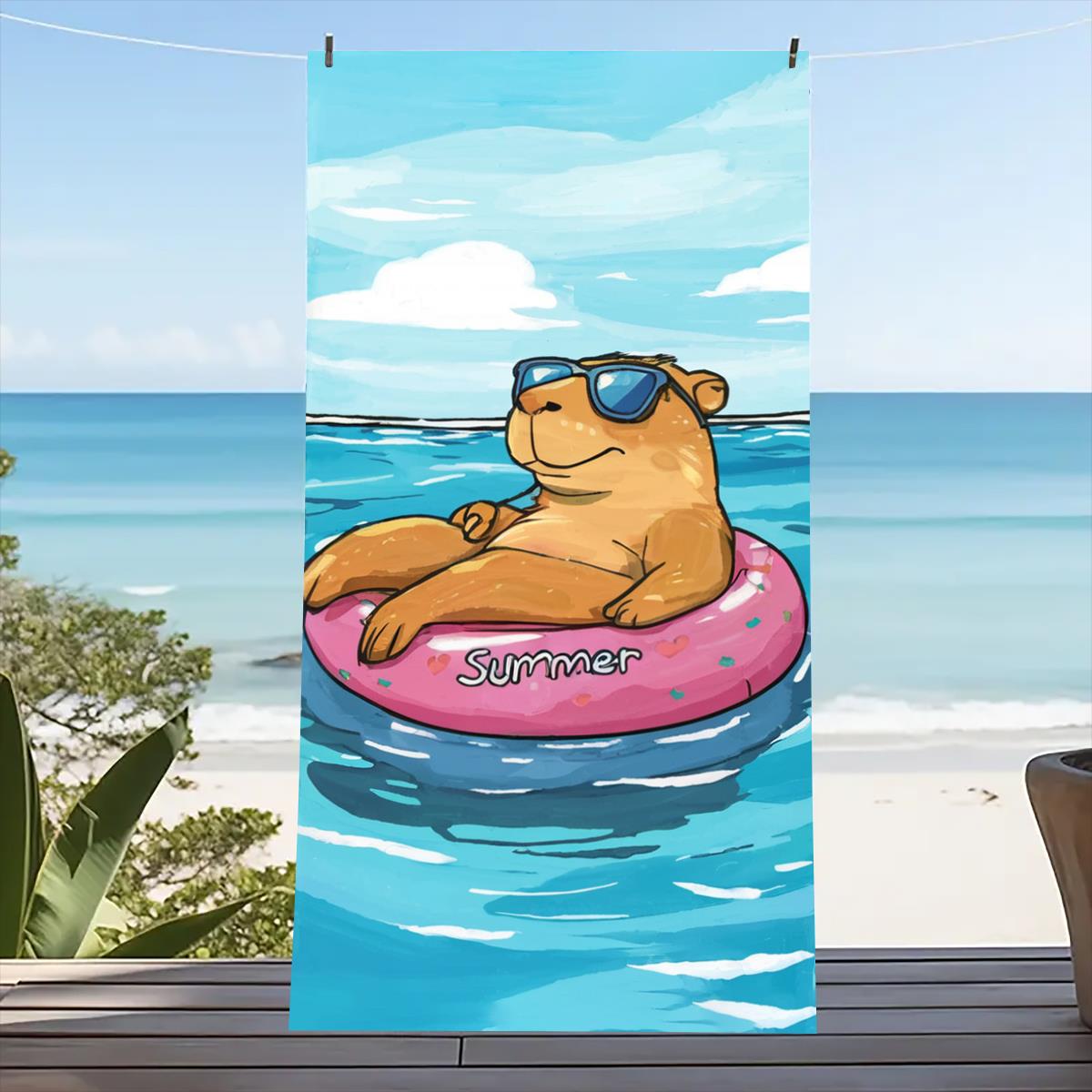 

Красочное пляжное полотенце большого размера для улицы, путешествий, кемпинга, абсорбирующее, пляжные полотенца, супермягкое летнее полотенце для плавания, банное полотенце, море 80x160cm