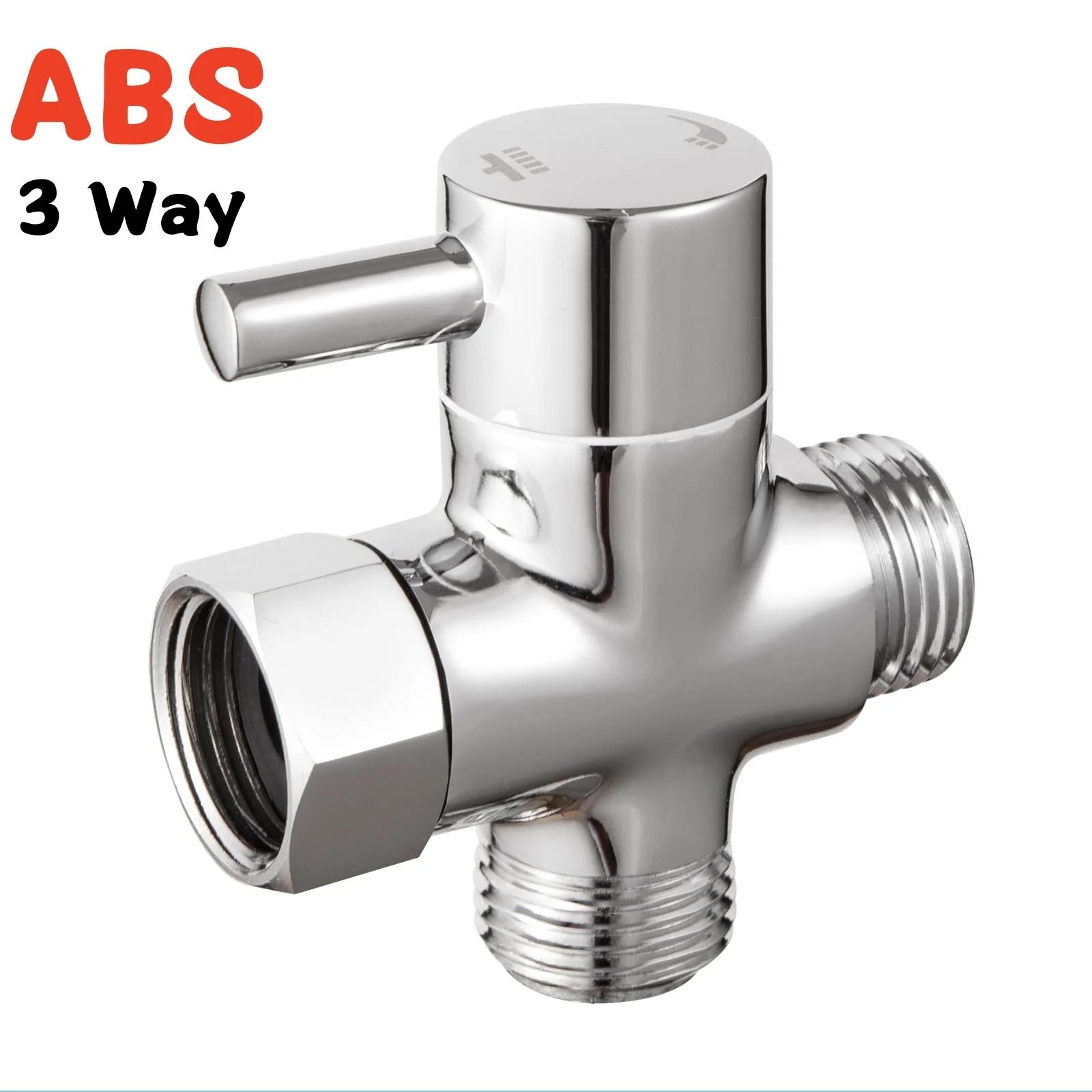 

T-Adapter Brass/ABS 3 Ways Valve Sink Accessories For Diverter Bath Toilet Bidet Sprayer Shower Head Converter Kitchen Equipment