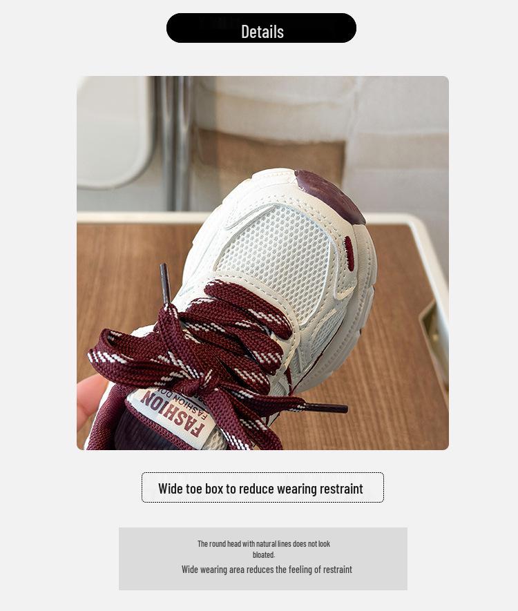 Scarpe alla moda per bambini in stile coreano - Primavera 2026: Scarpe da ginnastica leggere e comode per la corsa per ragazzi e ragazze.