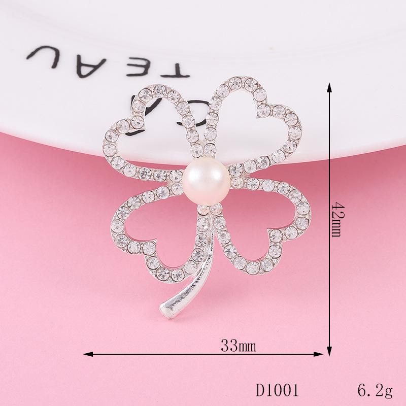 Colorful Four-Leaf Clover & Flower Rhinestone DIY Phone Case Jewelry Accessories.