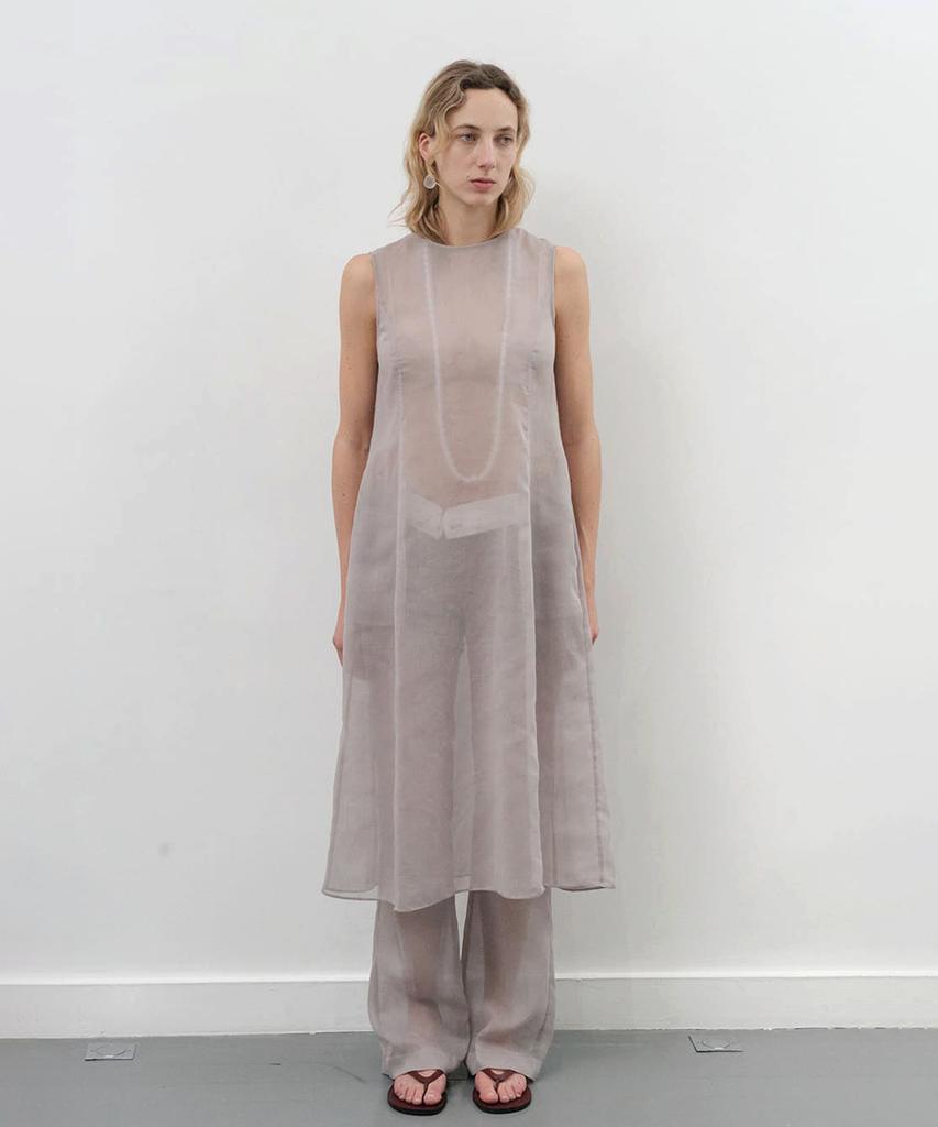 Amomento Sheer Long Dress_Grey